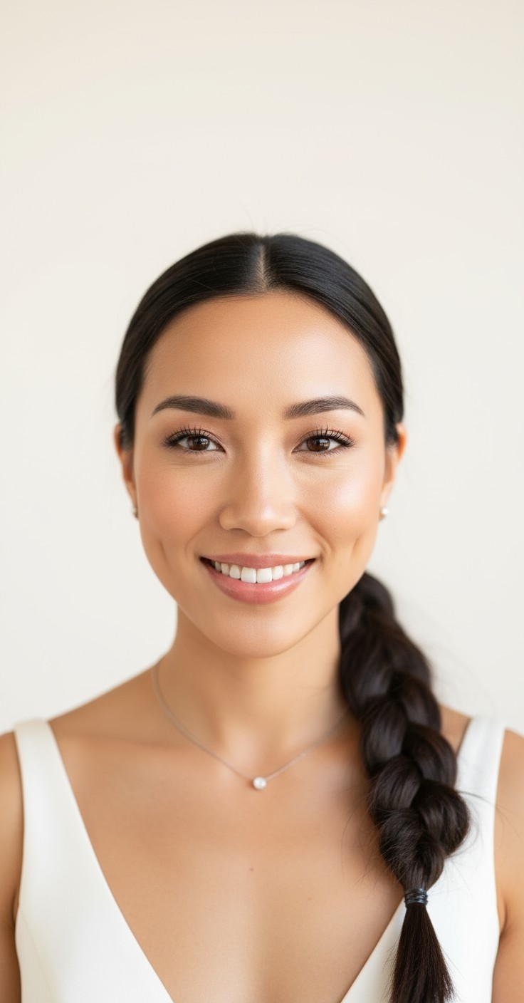 After French Braid Ponytail